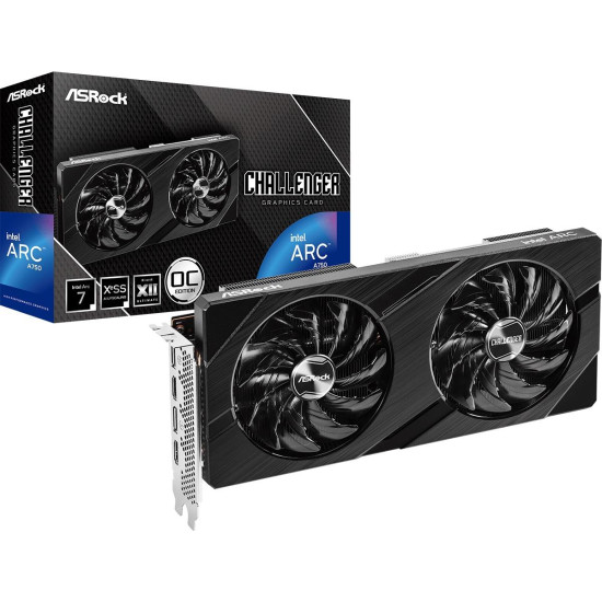 Graphic card ASRock Intel ARC A750 Clallenger D 8G OC Graphic card ASRock Intel ARC A750 Clallenger D 8G OC