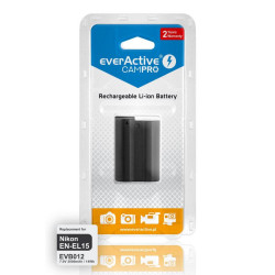 Camera Battery for NIKON EN-EL15  Li-Ion 7V 1600mAh EVERACTIVE