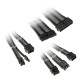 Sleeved Extension Cable Kit Kolink Core, Black/Grey Sleeved Extension Cable Kit Kolink Core, Black/Grey