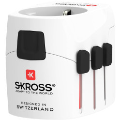 Skross 1302470 Travel adapter Pro Light USB (2xA) -World - White
