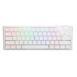 Mechanical Keyboard Ducky One 3 Pure White Mini 60% Hotswap Cherry MX Brown, RGB, PBT Keycaps