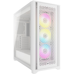 Case Corsair iCUE 5000D RGB Airflow Mid Tower, Tempered Glass, White