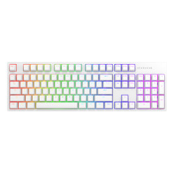 Mechanical Keyboard Dark Project KD104A White - Gateron Mechanical Yellow, RGB, PBT Keycaps