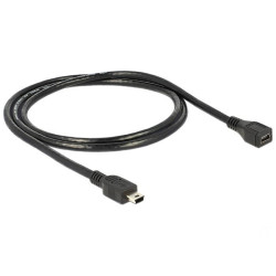 Delock Cable USB 2.0 mini-B Extension male/female 1m