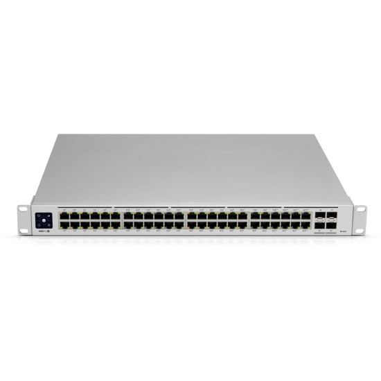 Суич Ubiquiti Networks UniFi USW-PRO-48, 48-портов Gigabit, Mонтаж в шкаф Суич Ubiquiti Networks UniFi USW-PRO-48, 48-портов Gigabit, Mонтаж в шкаф