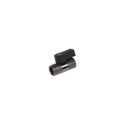 Alphacool 2-way ball valve G1/4 - deep black