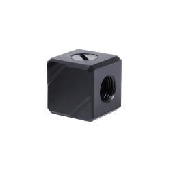 Alphacool Eiszapfen connection terminal 5-way G1/4 IT - Black Acetal