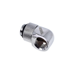 Alphacool Eiszapfen L-connector rotatable G1/4 outer thread to G1/4 inner thread - chrome