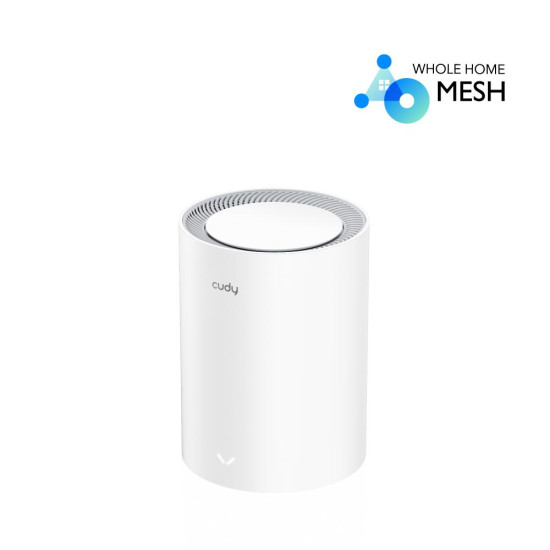 Безжична Mesh система Cudy AX1800, 1 - Pack, 2.4/5 GHz, 574 - 1201 Mbps Безжична Mesh система Cudy AX1800, 1 - Pack, 2.4/5 GHz, 574 - 1201 Mbps