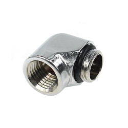 Alphacool HF L-connector G1/4 outer thread to G1/4 inner thread, chrome