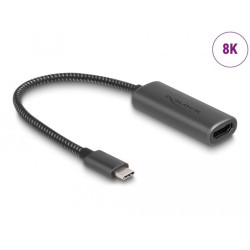 Delock USB Type-C Adapter to HDMI (DP Alt Mode) 8K with HDR function aluminium