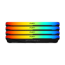 Memory Kingston FURY Beast Black RGB 64GB(4x16GB) DDR4 3200MHz CL16