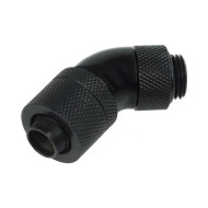 Alphacool 13/10 compression fitting 45° revolvable G1/4, Deep Black