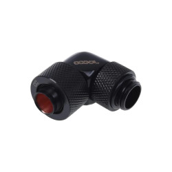 Alphacool 13/10 compression fitting 90° revolvable G1/4, Deep Black