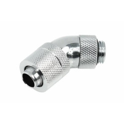 Alphacool HF 13/10 compression fitting 45° revolvable G1/4, Chrome