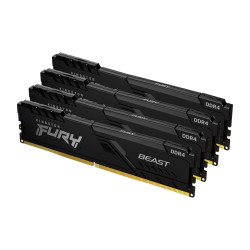 Memory Kingston FURY Beast 128GB(4x32GB) DDR4 3600MHz CL18