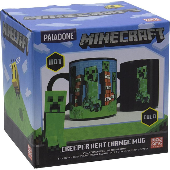 Чаша Paladone Minecraft Creeper Heat Change Mug Чаша Paladone Minecraft Creeper Heat Change Mug