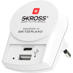 Skross Euro USB Charger 1.302423, USB-А, USB-C