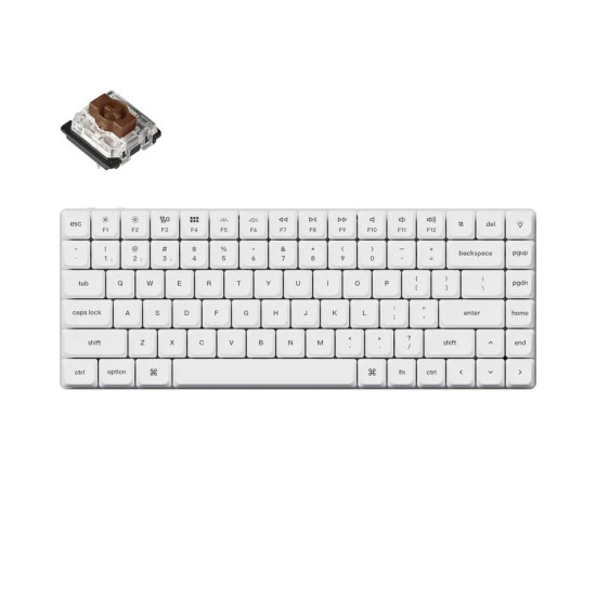 Mechanical Keyboard Keychron K3 Pro White QMK/VIA - HS, Brown Switch Mechanical Keyboard Keychron K3 Pro White QMK/VIA - HS, Brown Switch