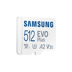 Memory card Samsung EVO Plus microSD Card(2021), 512GB, Adapter
