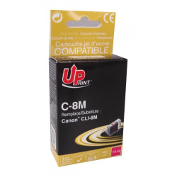 Ink cartridge UPRINT CLI8 CANON, WITH CHIP, Magenta