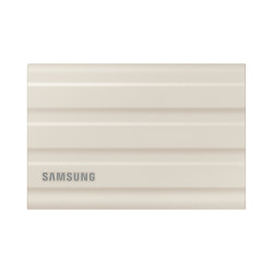 External SSD Samsung T7 Shield, 2TB USB-C, Moonrock Beige