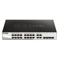 16-port 10/100/1000 Gigabit Smart Switch including 4 Combo 1000BaseT/SFP, DGS-1210-16/E