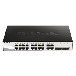 16-port 10/100/1000 Gigabit Smart Switch including 4 Combo 1000BaseT/SFP, DGS-1210-16/E