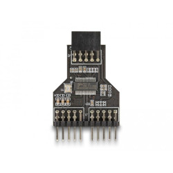Хъб Delock USB 2.0 9-Pin женско към Две 9-Pin мъжко