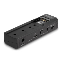 Delock USB Type-C Converter for 1 x M.2 NVMe SSD + 1 x SATA SSD / HDD with Clone Function