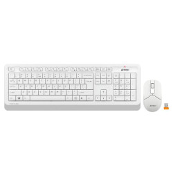A4TECH FG1012 2.4G Compact Desktop Set, White