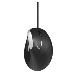 Ergonomic Optical Mouse RAPOO EV200, Black