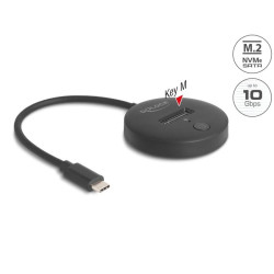 Докинг станция Delock, USB-C - M.2 NVMe / SATA SSD, 10 Gbps