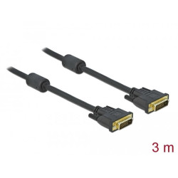 Delock Extension cable DVI 24+1 male > DVI 24+1 female 3 m black