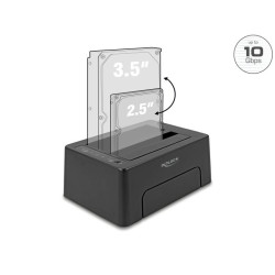 Delock USB Type-C 10 Gbps Docking Station for 2 x SATA HDD / SSD