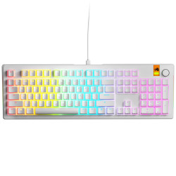 Gaming Mechanical keyboard Glorious GMMK 3 HE 100% White - Fox HE Switches