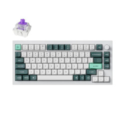 Mechanical Keychron Q1 HE QMK 75% Shell White - Gateron Double-Rail Magnetic Nebula Switch