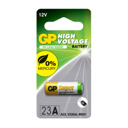 GP 12V alkaline battery 1pc. blister alarm A23