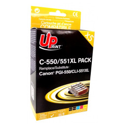 Ink cartridge UPRINT CANON PGI-550 + CLI-551BK/C/M/Y XL, 1x25ml+4x15ml