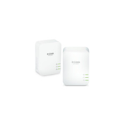 D-Link PowerLine AV2 1000 HD Gigabit Starter Kit, 1000 Mbps, Twin Pack, DHP-601AV/E