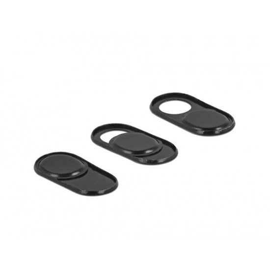 Delock Webcam Cover for Laptop, Tablet and Smartphone 3 pack