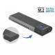 Delock External USB Type-C™ Combo Enclosure for M.2 NVMe PCIe or SATA SSD - tool free