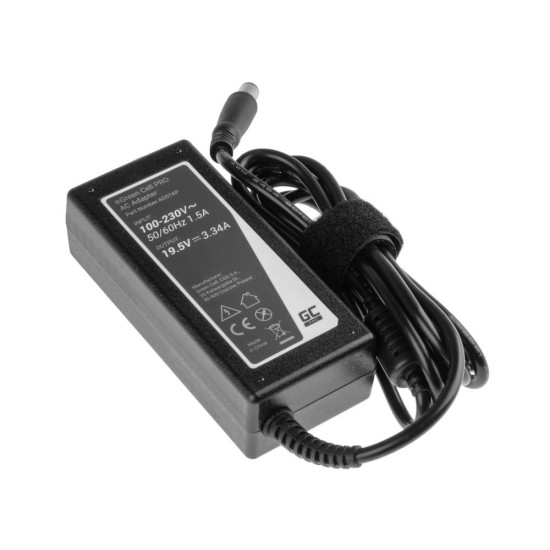 Notebook Power Supply AC Adapter за DELL  PRO Charger / AC Adapter 19.5V 3.34A 65W for Dell Latitude E6330 E6410 E6430 E6530 E7440 Inspiron 15 5558 15R N5110  GREEN CELL