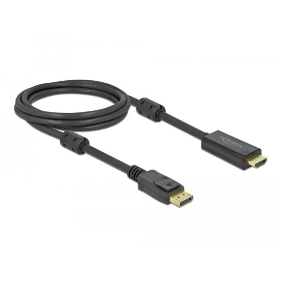 Delock Active DisplayPort 1.2 to HDMI Cable 4K 60 Hz 2 m