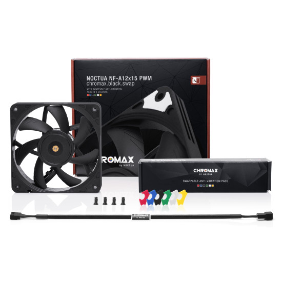 Вентилатор Noctua 120mm NF-A12x25-PWM chromax black swap