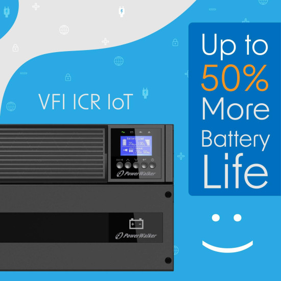 UPS POWERWALKER VFI 1500 ICR IoT PF1 1500VA/ 1500 W, On-Line