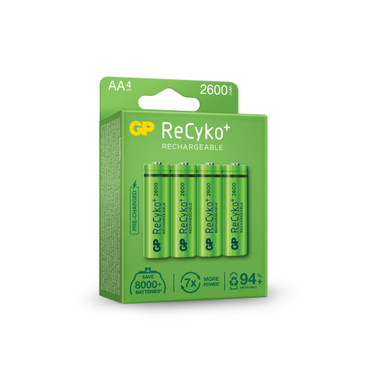 Акумулаторна Батерия GP  R6 AA 2600mAh NiMH 4 бр. 270AAHCE-EB4  GP