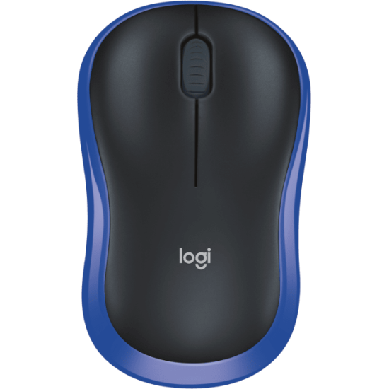 Wireless optical mouse LOGITECH M185, Blue, USB