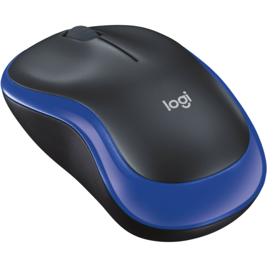 Wireless optical mouse LOGITECH M185, Blue, USB
