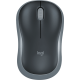Wireless optical mouse LOGITECH M185, Swift Grey, USB